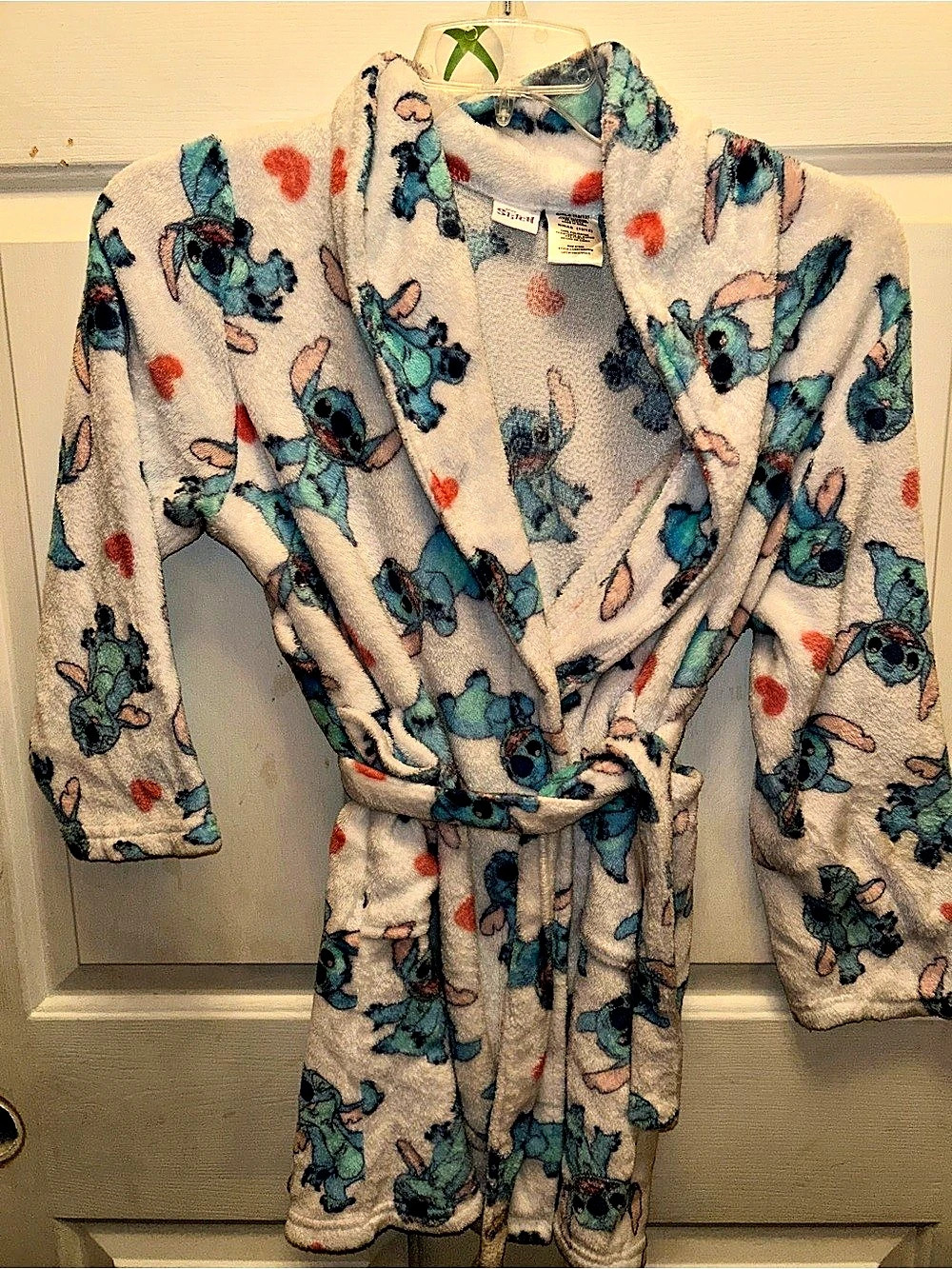 Stitch Lilo & Stitch robe Plush Robe Girls Medium Like New